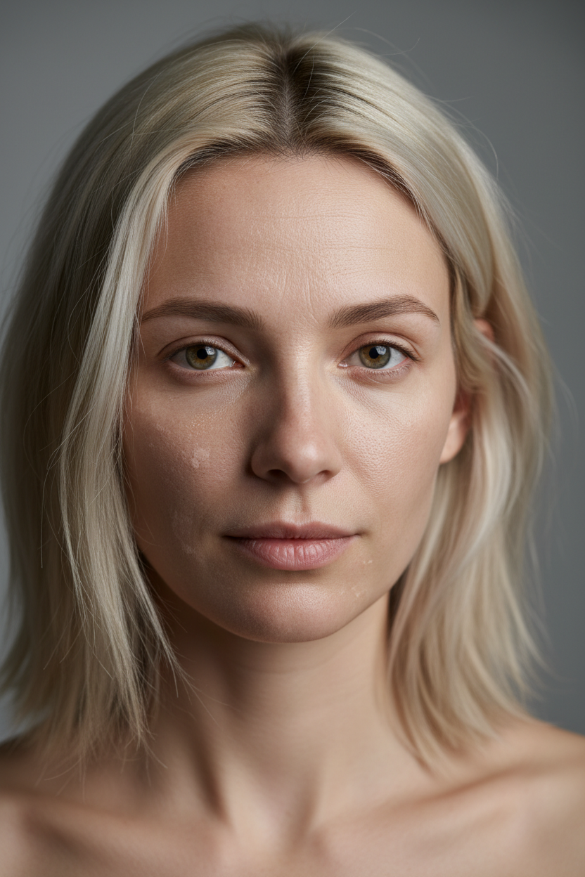 Before treatment - same woman