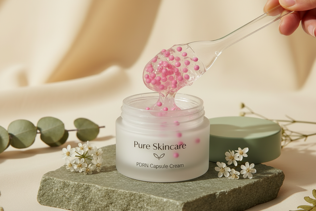 PDRN Capsule Cream - texture on spatula