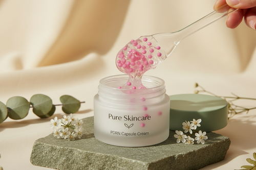 PDRN Capsule Cream - texture on spatula