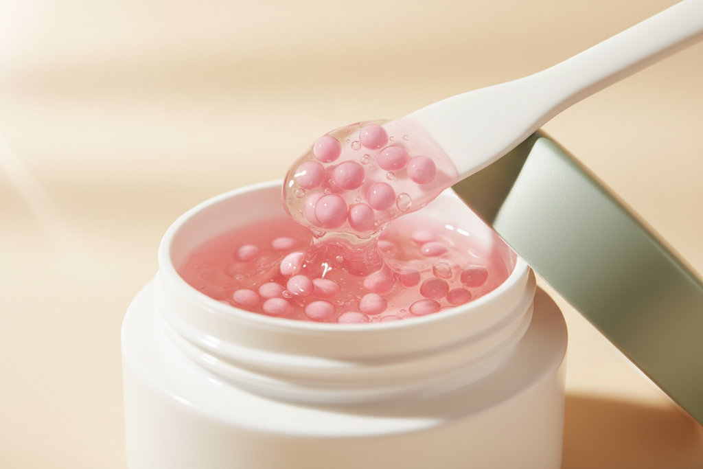 PDRN Capsule Cream texture - solid white jar