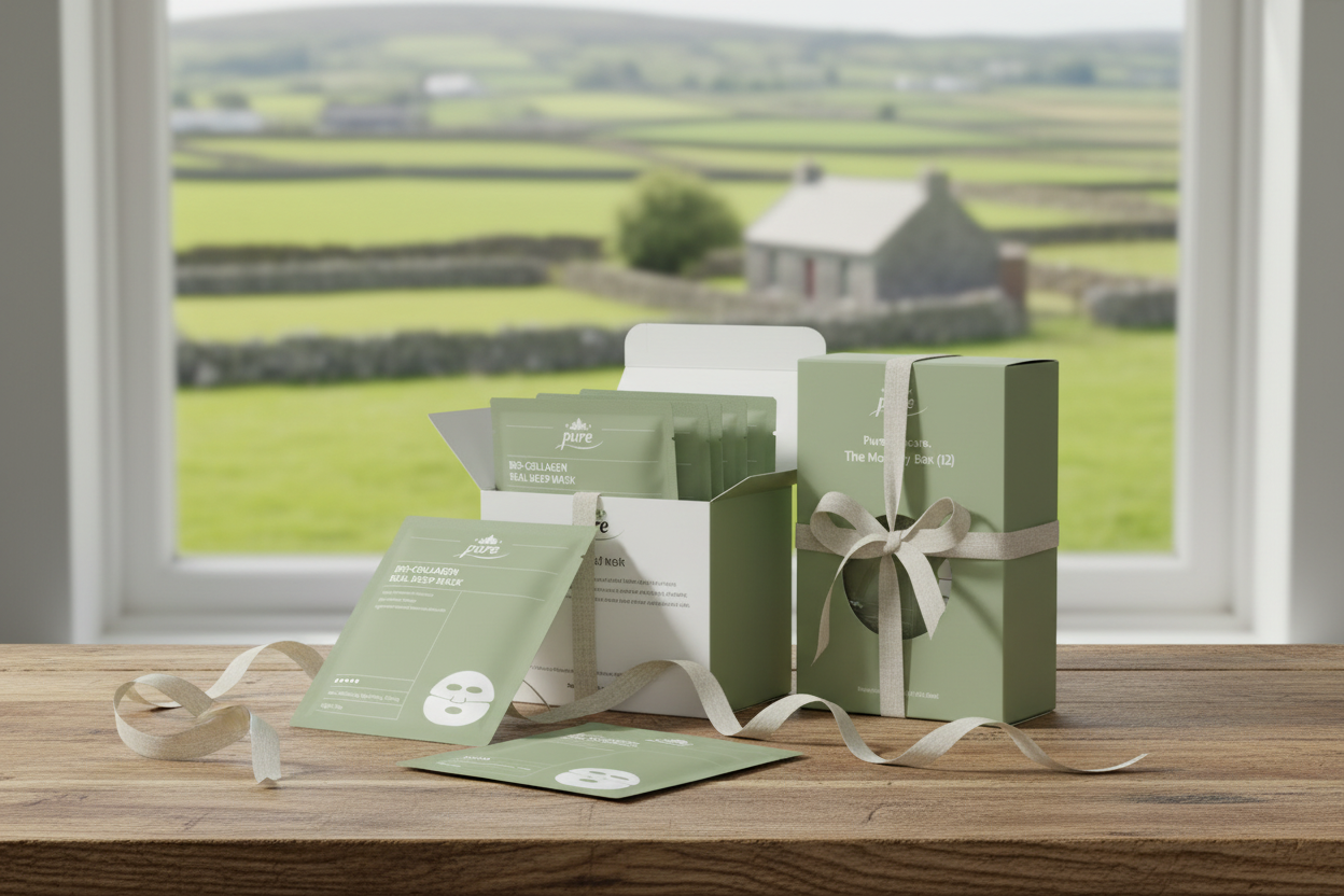 Pure Skincare bundle with Irish countryside - no tags